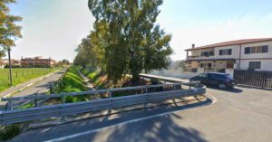 Canale di scolo di via del Collettore Primario a Ostia Antica