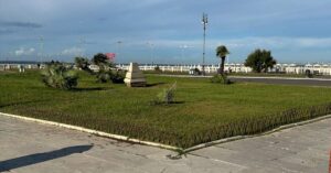 Sistemata l'aiuola del Pontile di Ostia