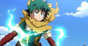 Deku nel fim "My Hero Academia: You're Next"