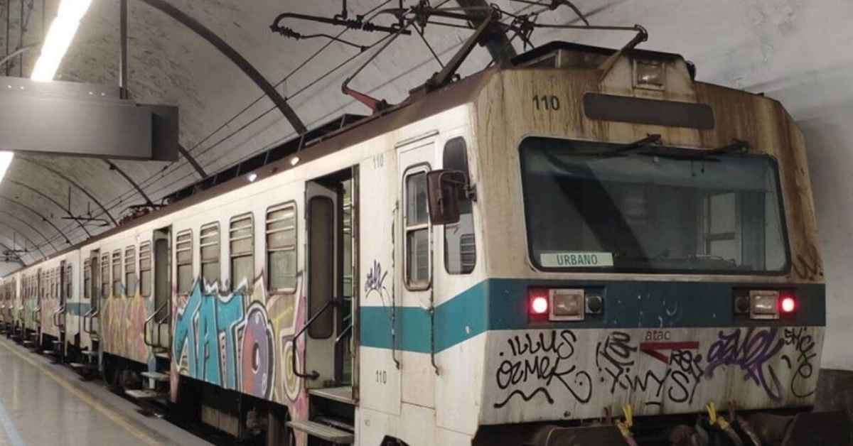 Foto di un treno sulla Roma-Viterbo