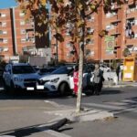 Autoveicoli incidentati su via del Sommergibile a Ostia