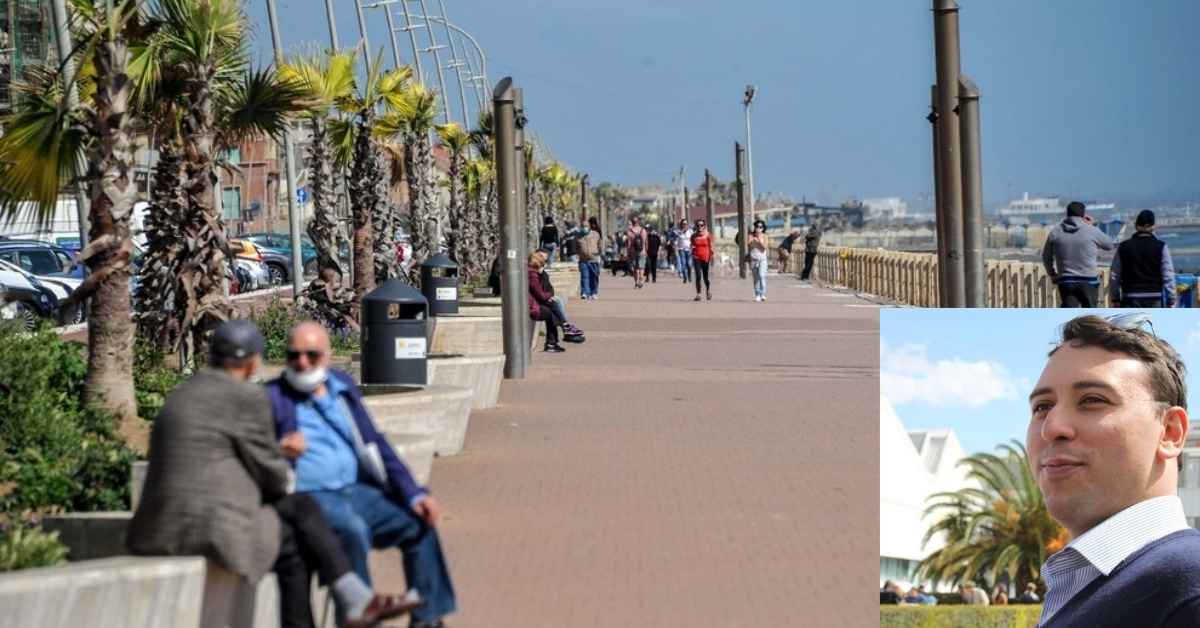 Andrea Rapisarda e il lungomare di Ostia Ponente