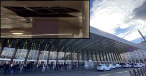 Controsoffitto crollato alla Stazione Termini