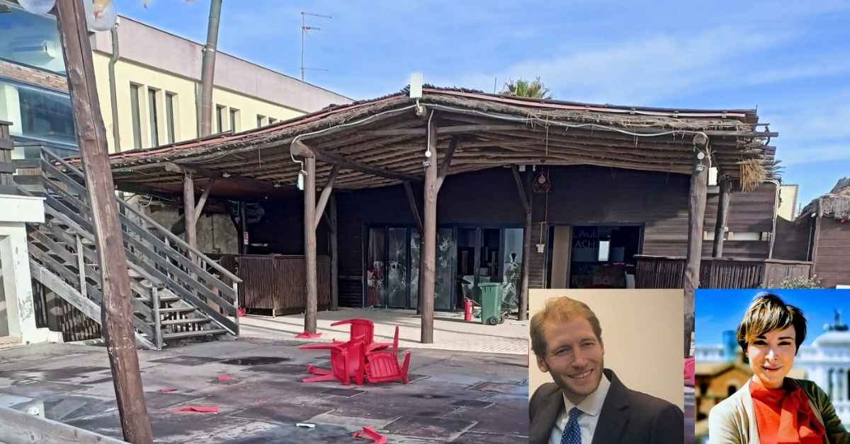 Francesco Carpano e Rachele Mussolini s'interessano alle condizioni dell'ex Faber Village di Ostia