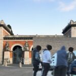 Campo nomadi fuori al Cimitero del Verano