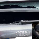 Audi vandalizzata su via Pietro Frattini